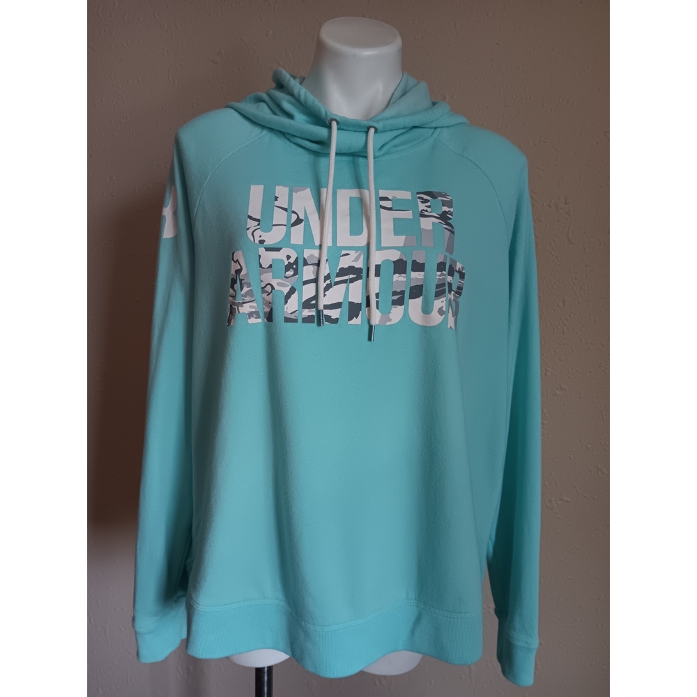 Under Armour Aqua Pullover Hoodie with Logo Print